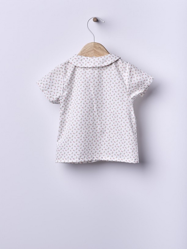 Blusa floral botnico