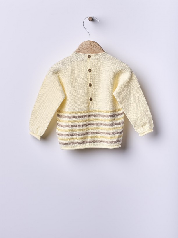 Knitted cotton sweater Knitted cotton sweater