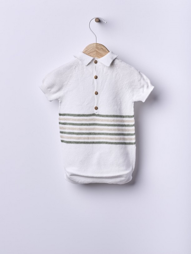 Knitted cotton shortie Knitted cotton shortie