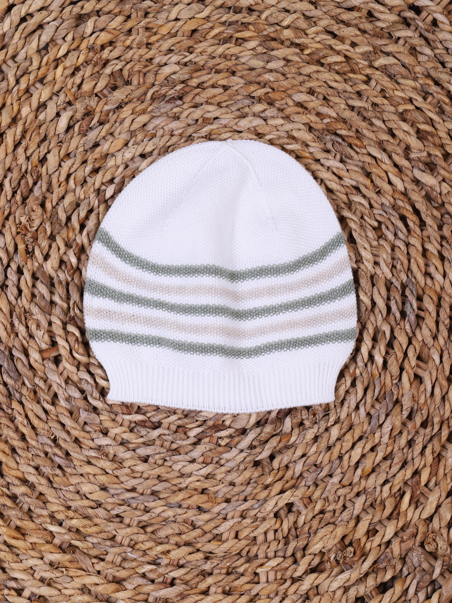 Knitted cotton beanie