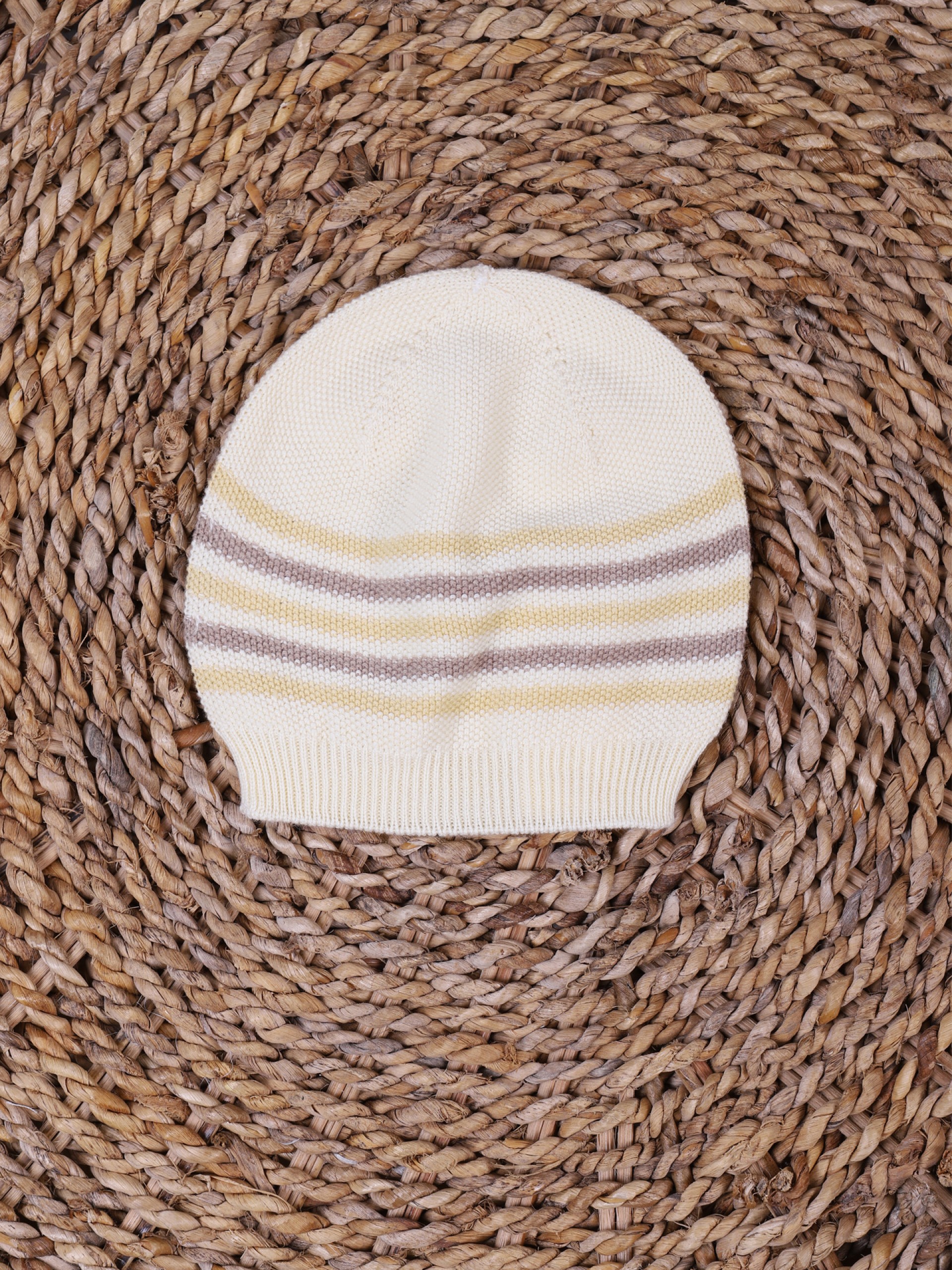 Knitted cotton beanie