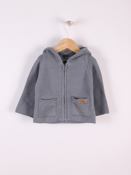 Hooded cardigan