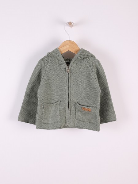 Hooded cardigan