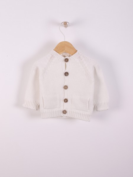 Organic cotton cardigan