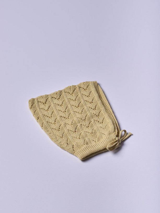 Organic cotton bonnet