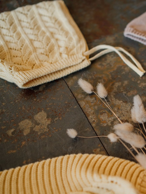 Organic cotton bonnet