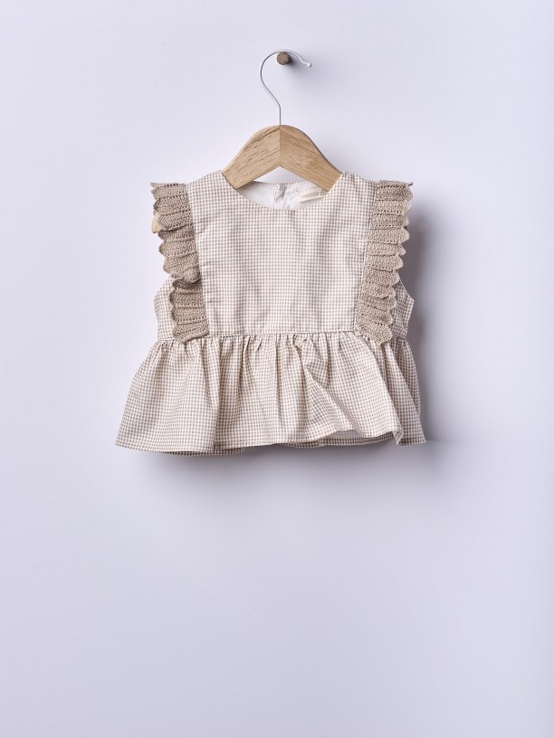 Blusa xadrez Vichy