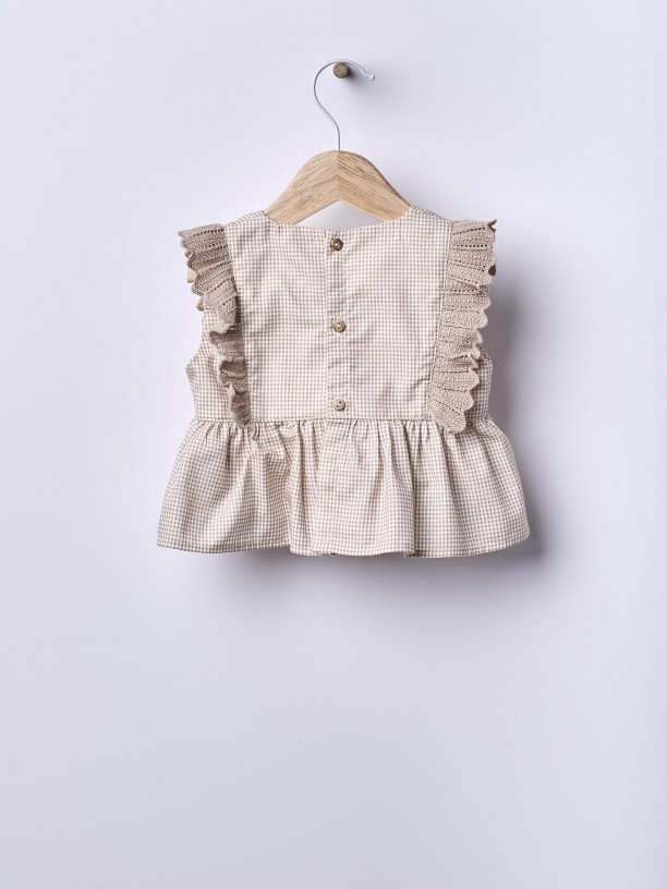 Blusa xadrez Vichy