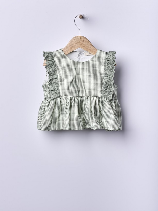 Blusa xadrez Vichy