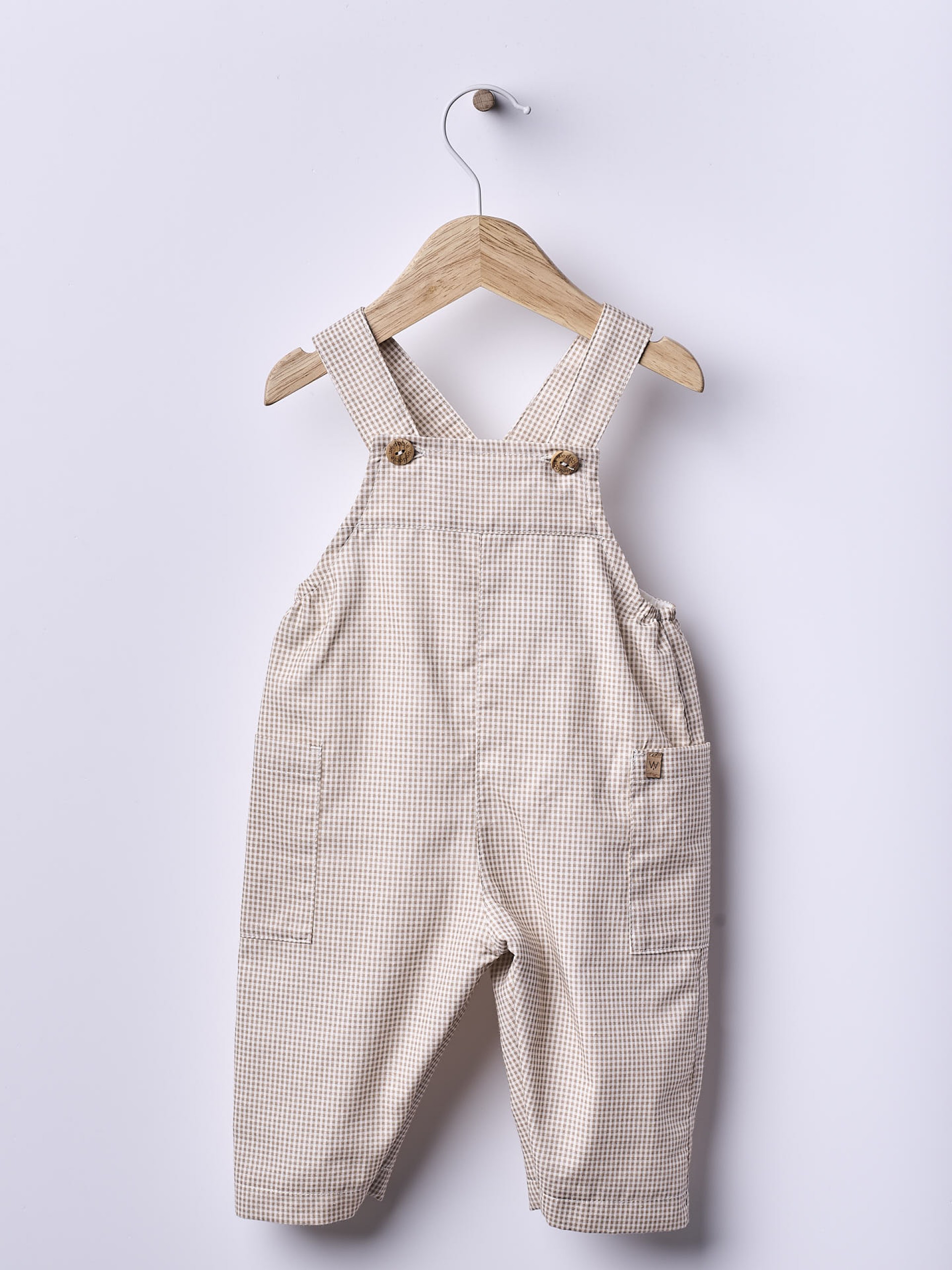 Vichy plaid dungarees