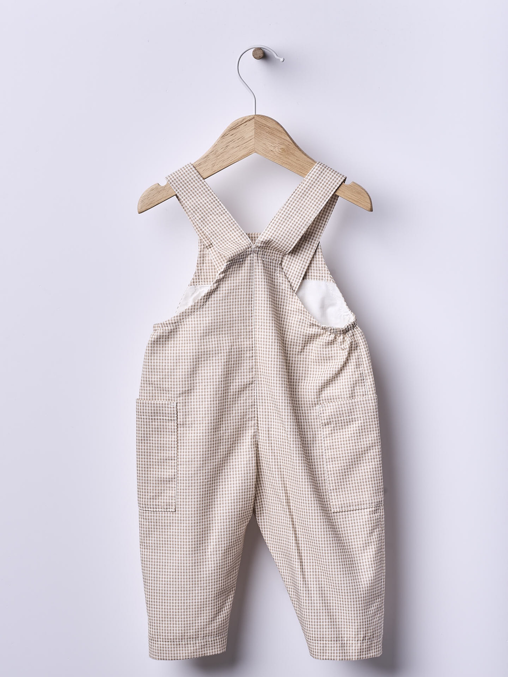 Vichy plaid dungarees