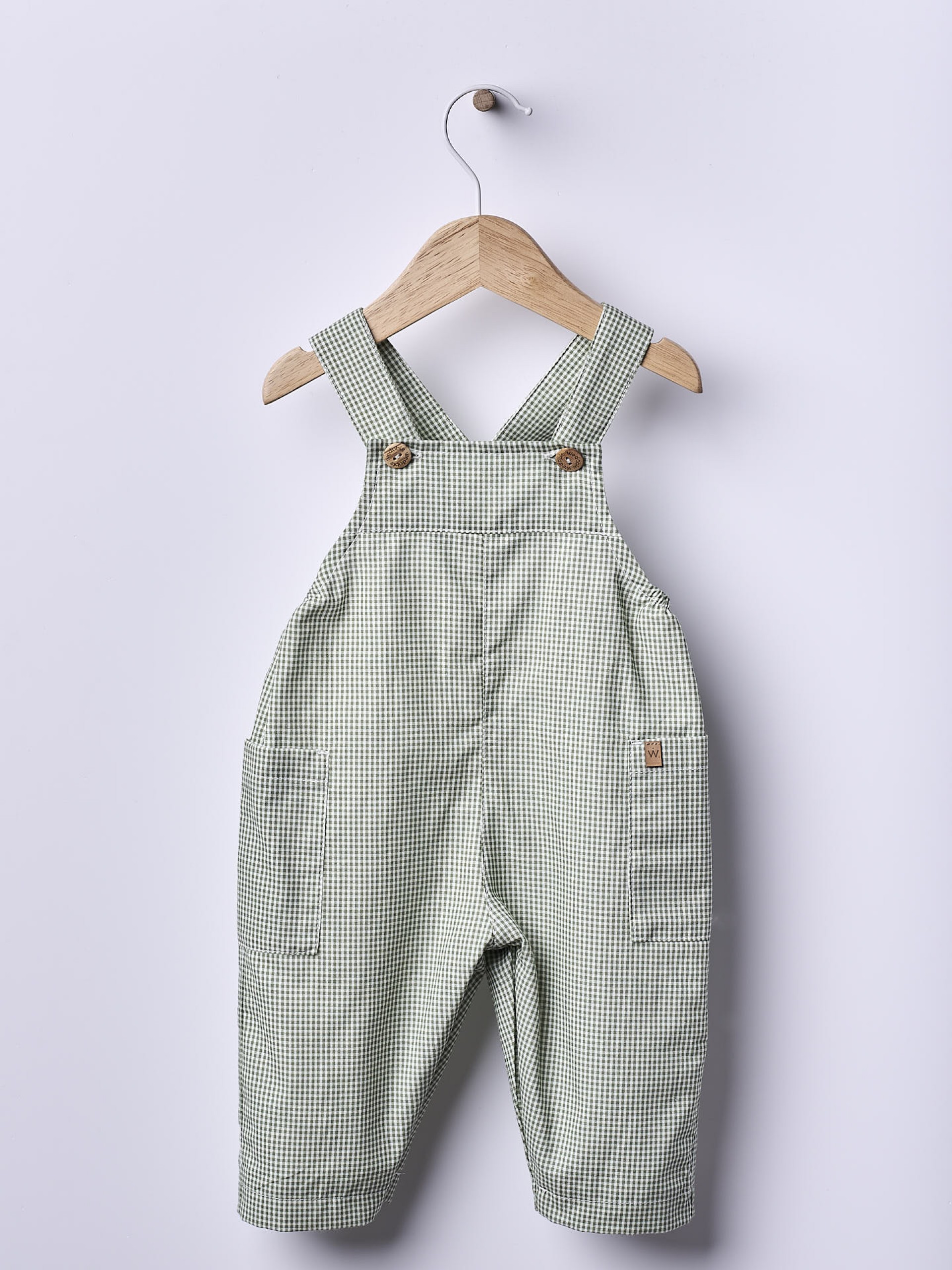 Vichy plaid dungarees