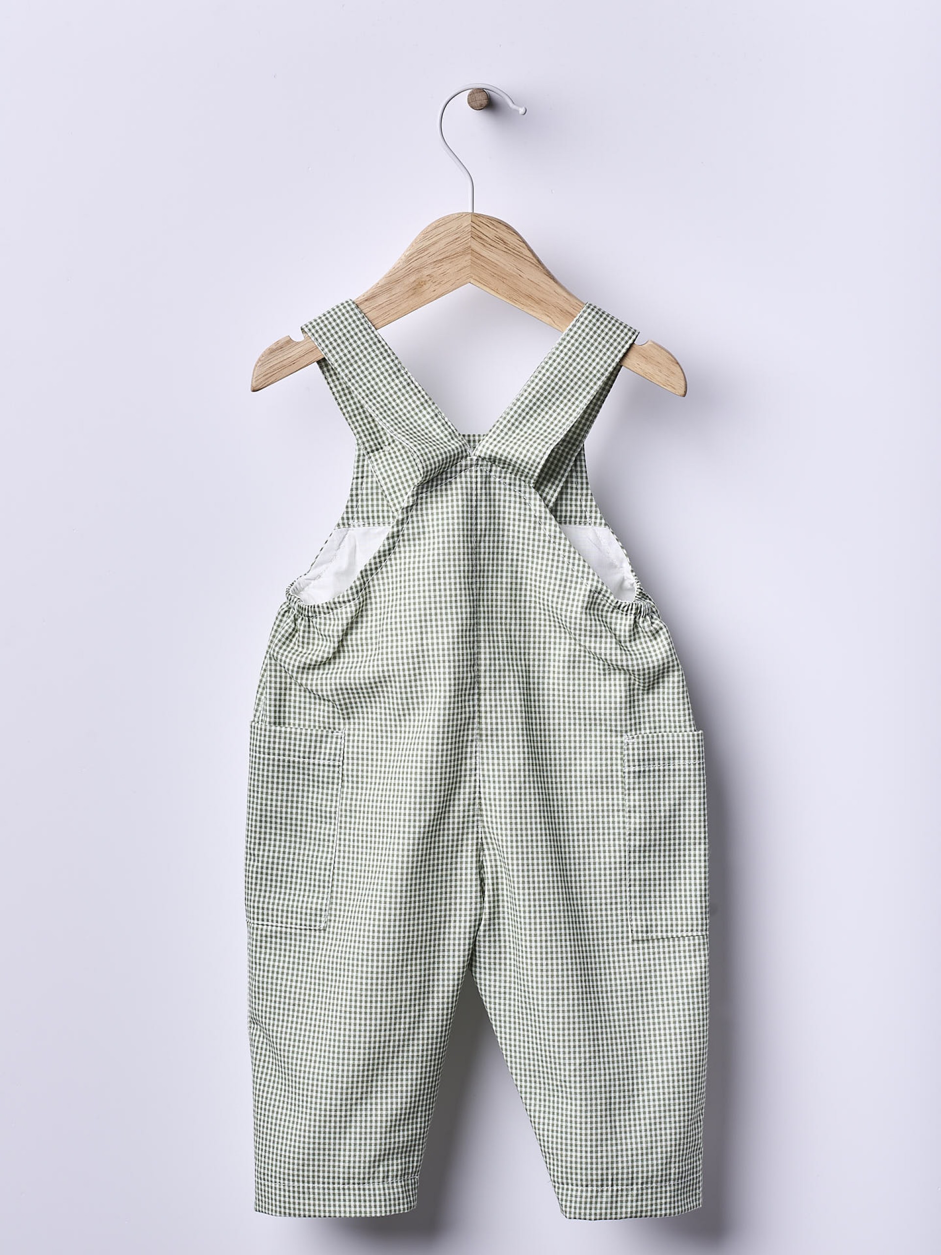 Vichy plaid dungarees