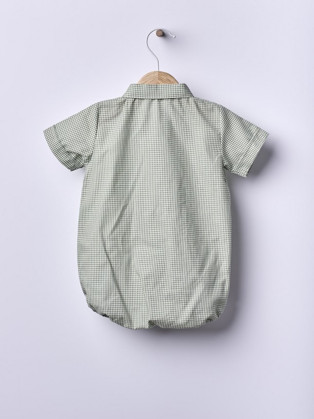 Body camisa xadrez Vichy