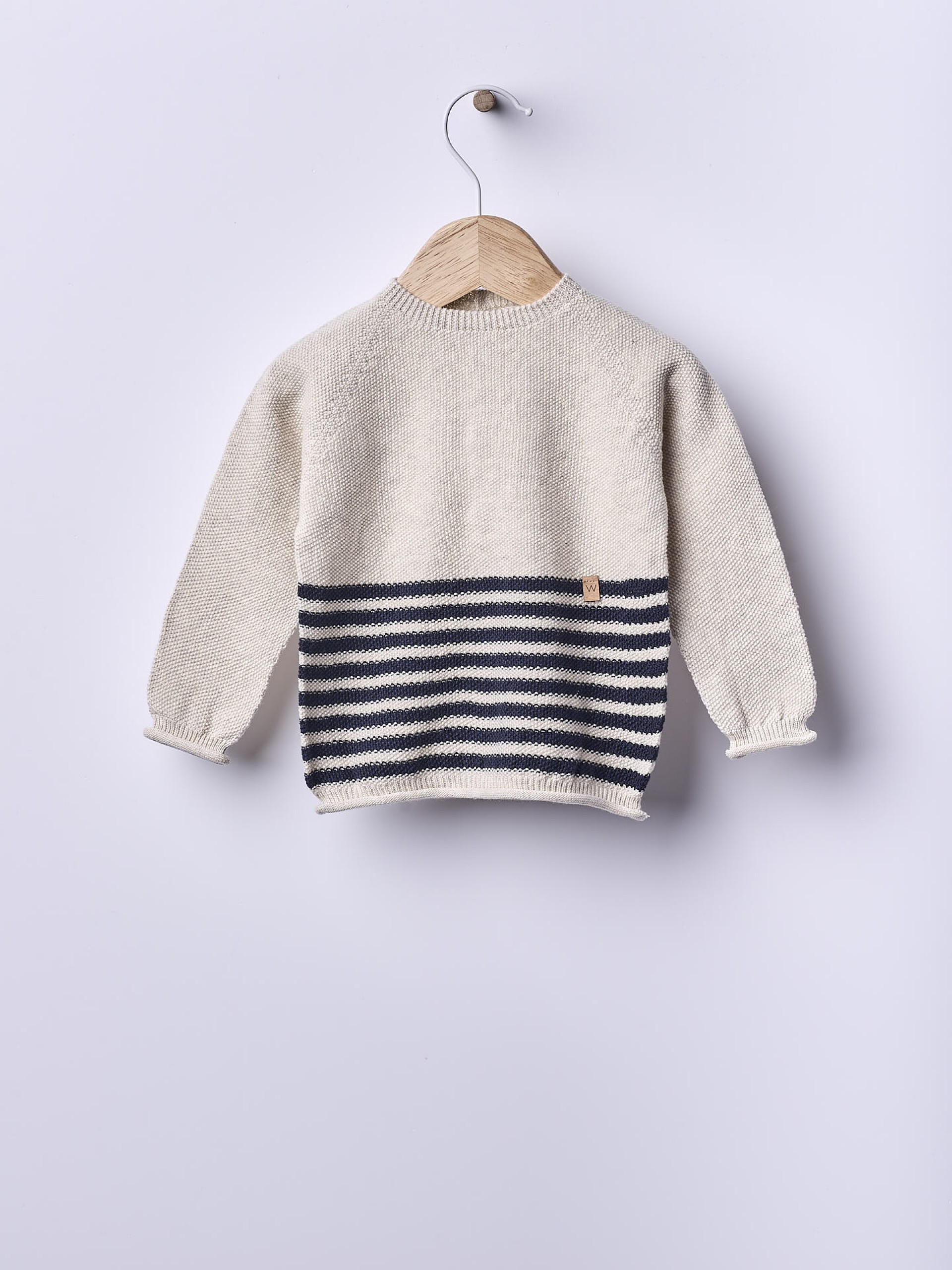 Knitted cotton sweater