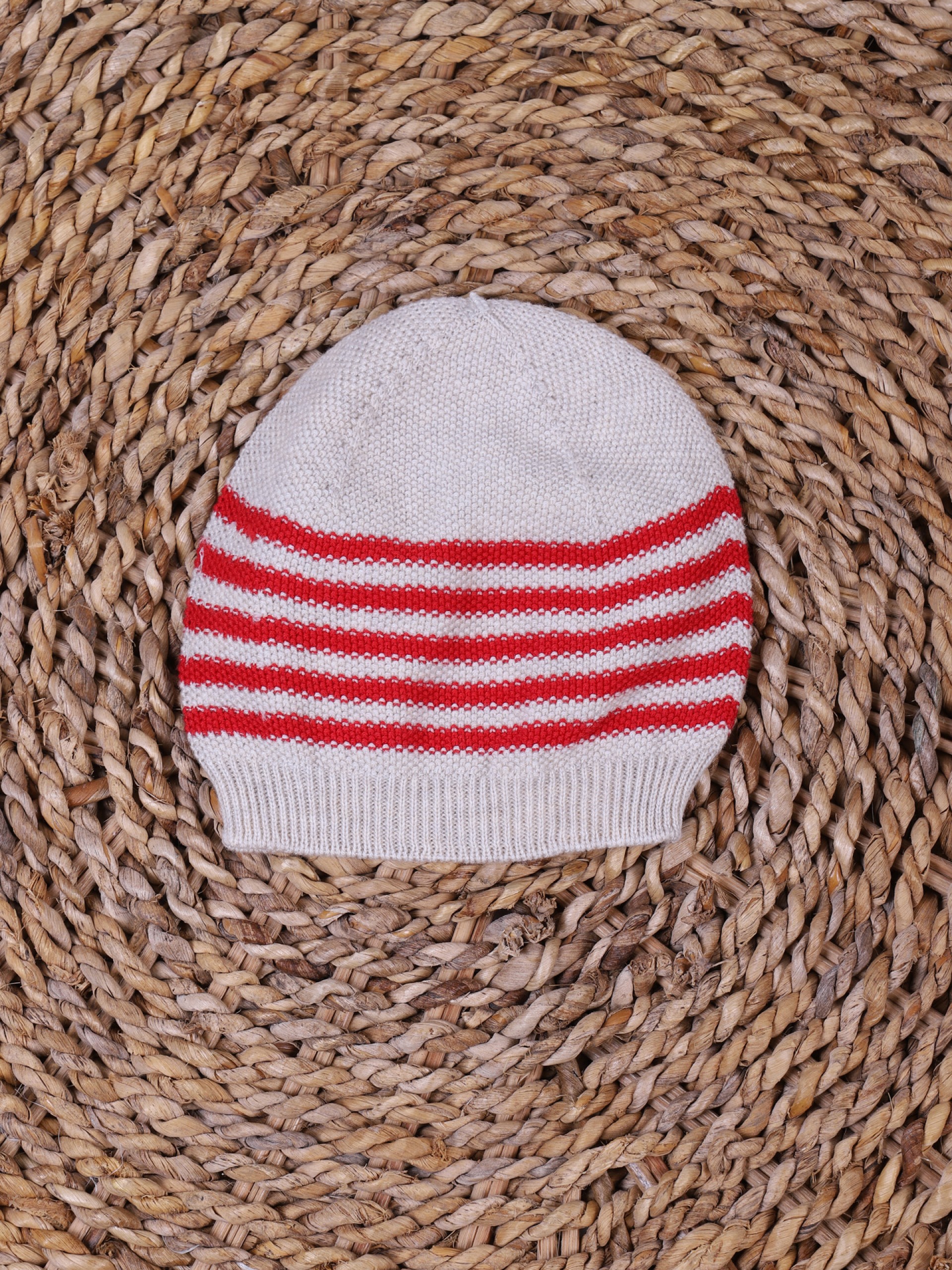 Knitted cotton beanie