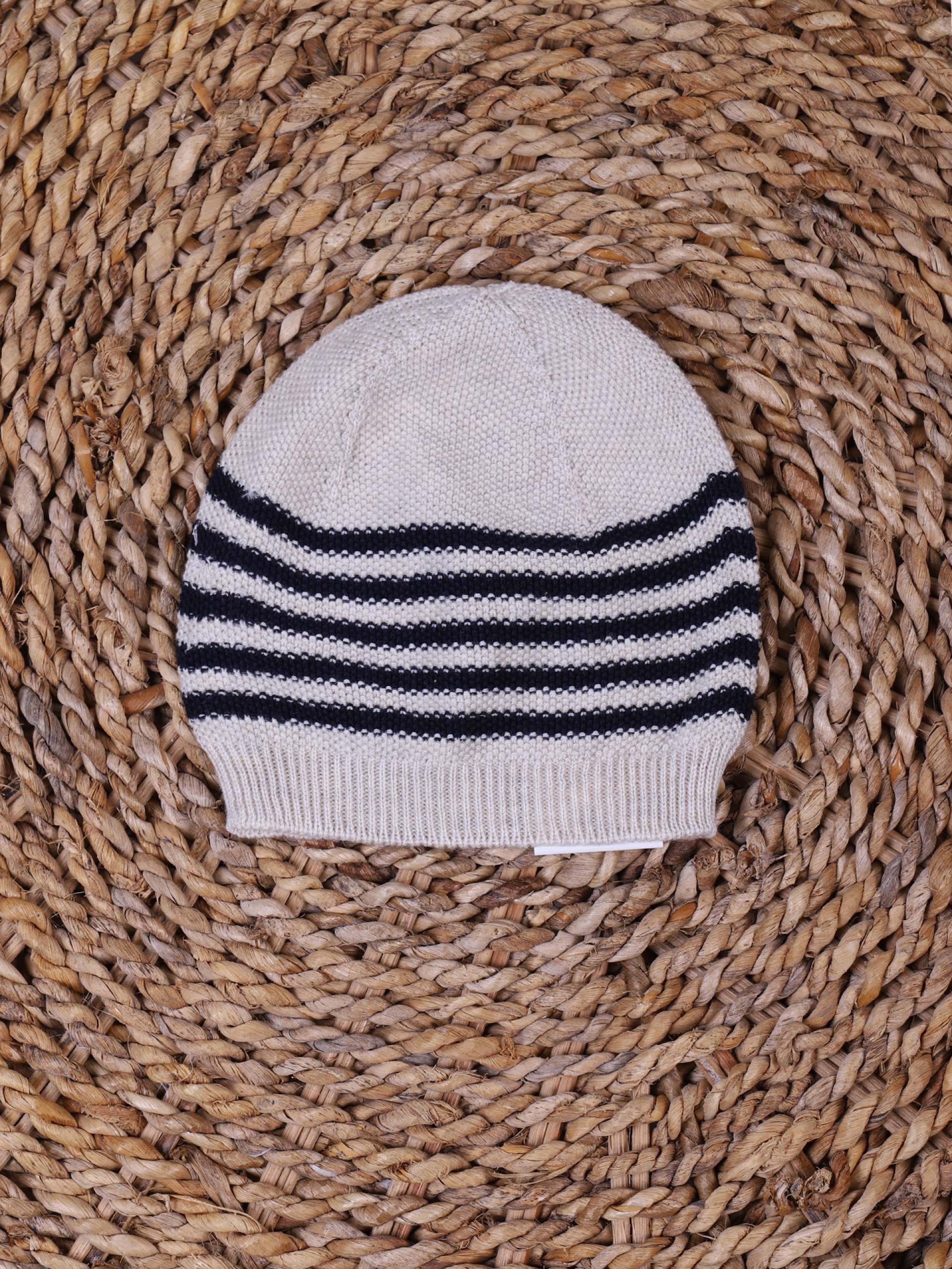 Knitted cotton beanie