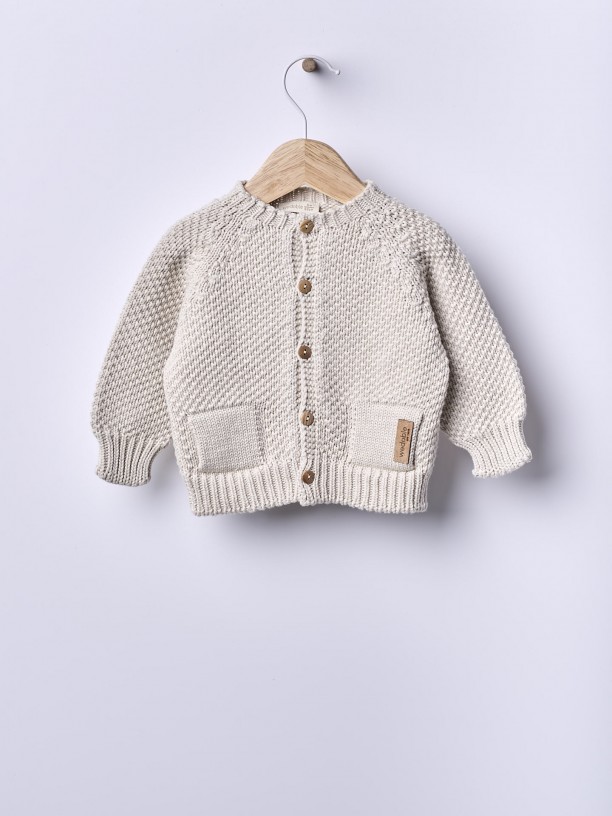 Organic cotton cardigan