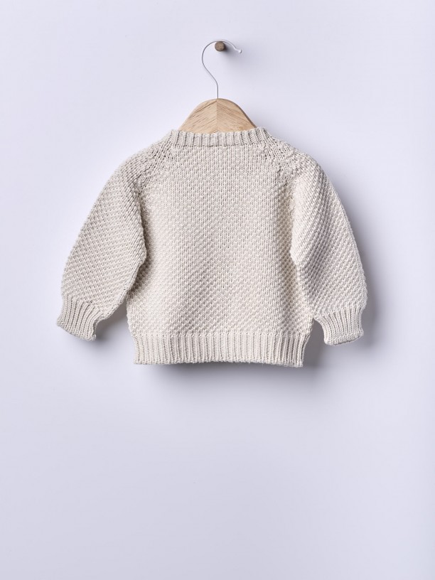 Organic cotton cardigan