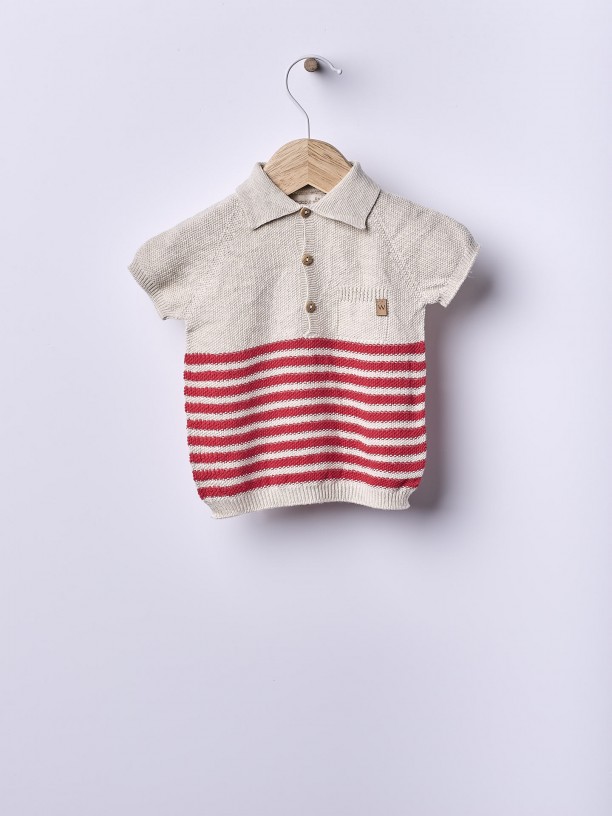 Knitted cotton sweater Knitted cotton sweater