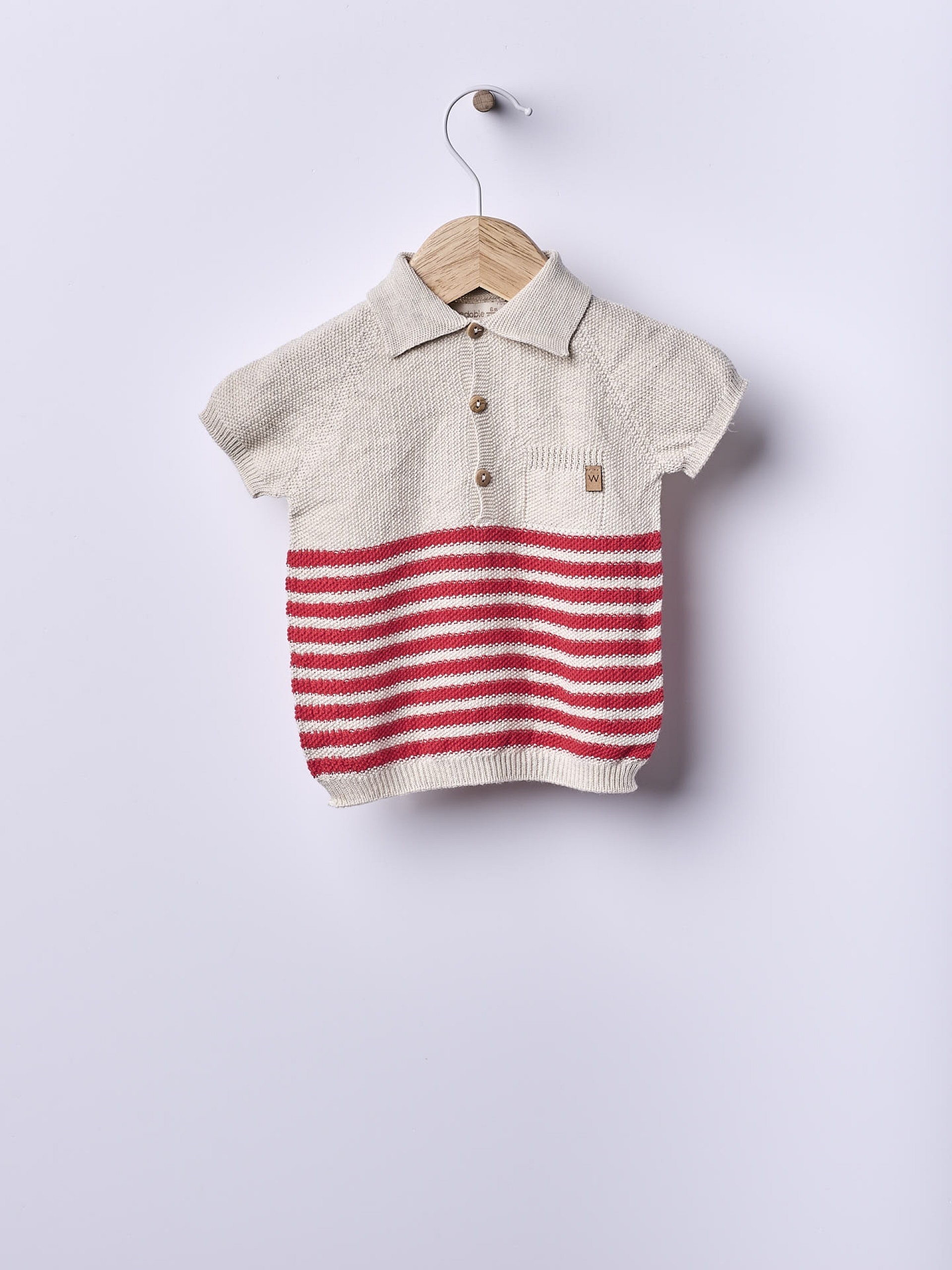 Camisola polo algodão