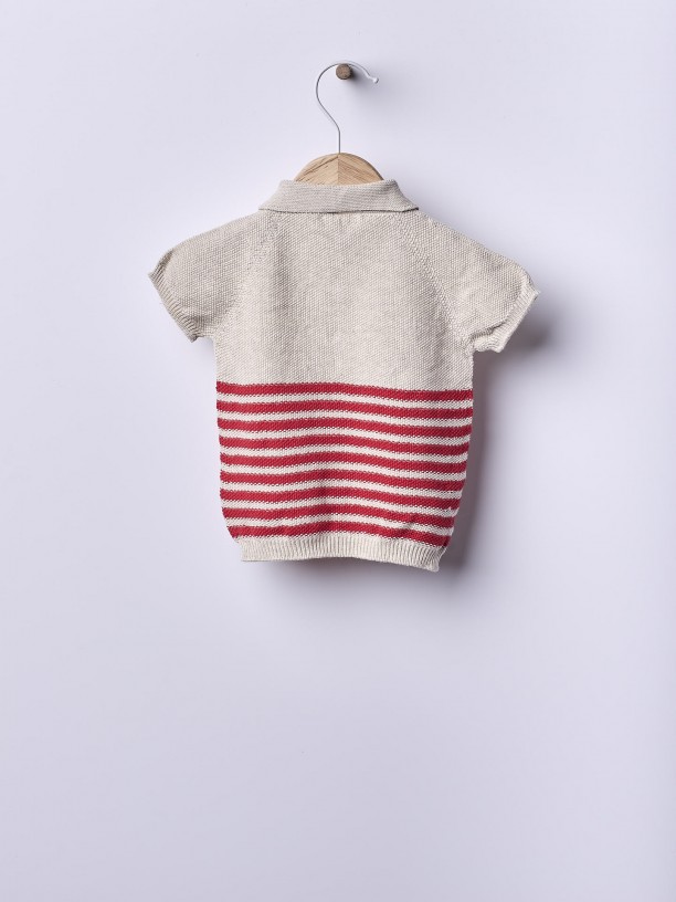 Knitted cotton sweater Knitted cotton sweater