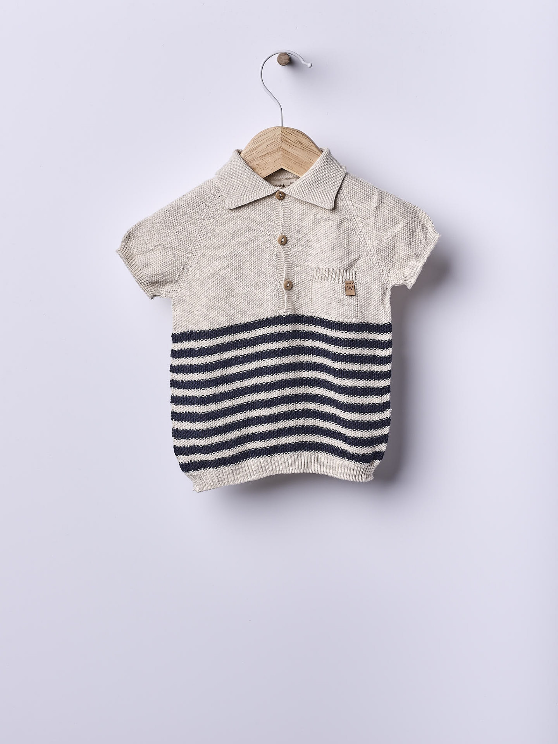 Camisola polo algodão