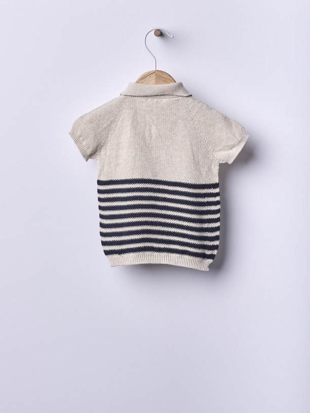 Knitted cotton sweater Knitted cotton sweater