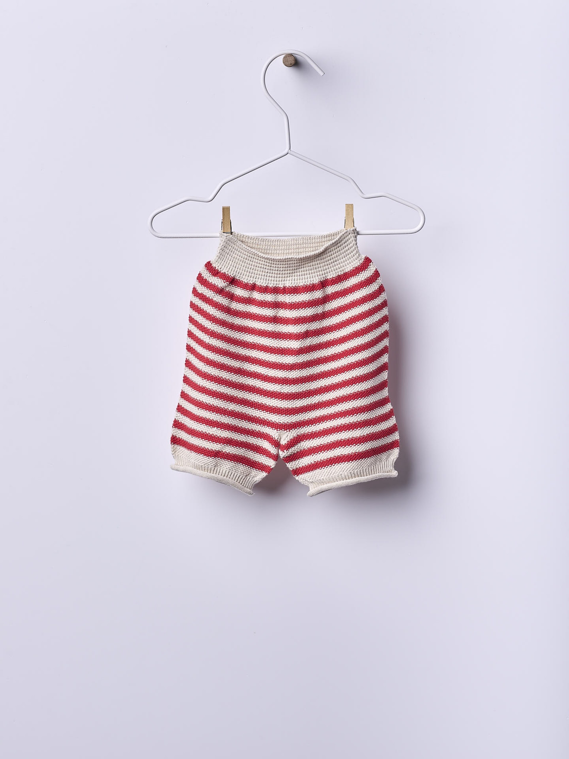 Knitted cotton shorts