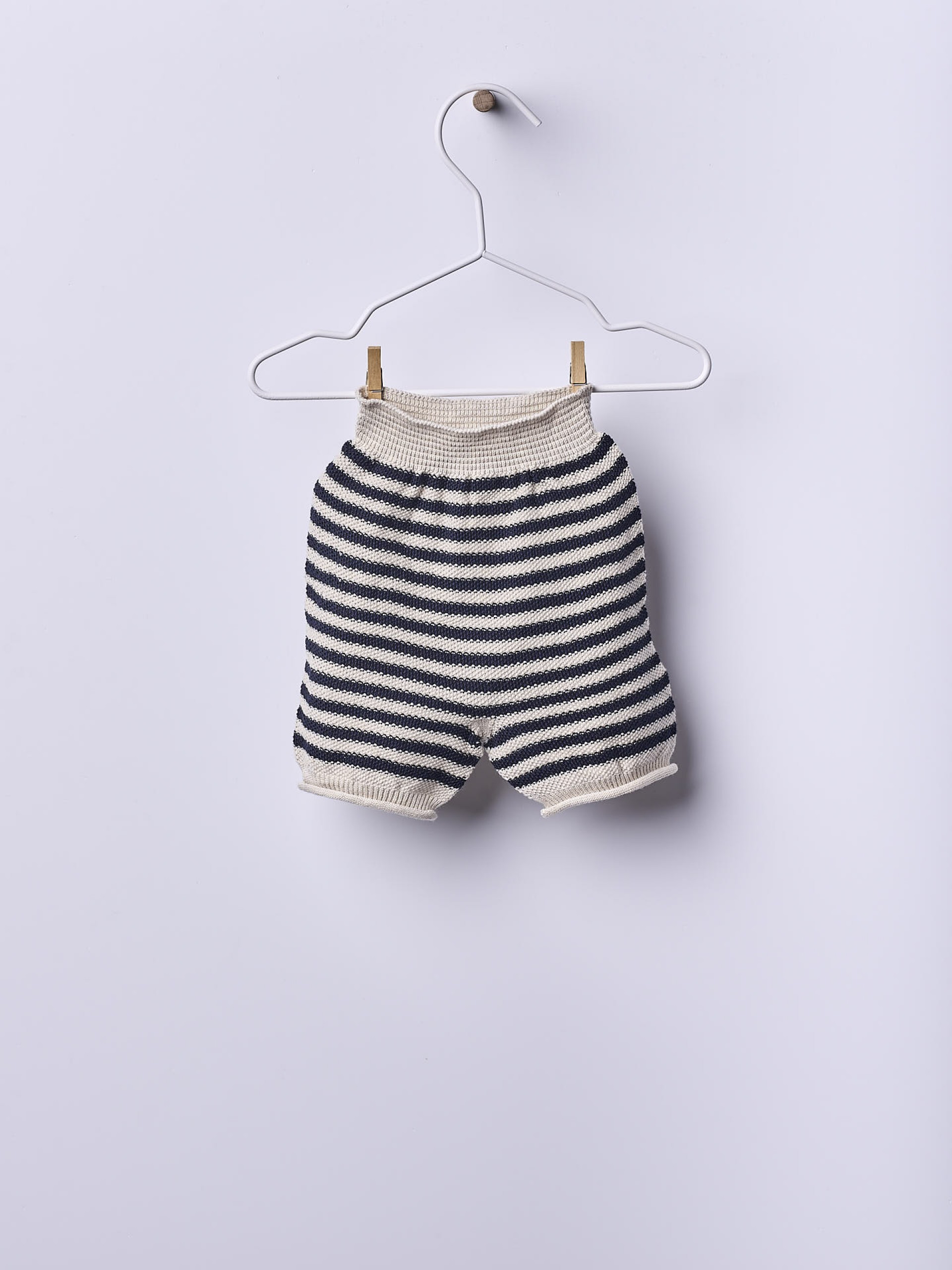 Knitted cotton shorts