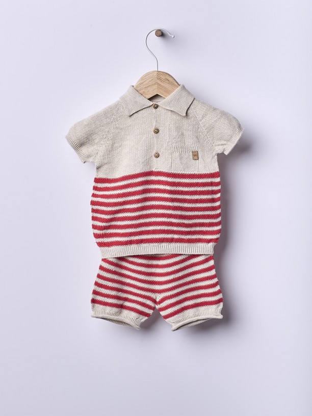 Knitted cotton shorts Knitted cotton shorts