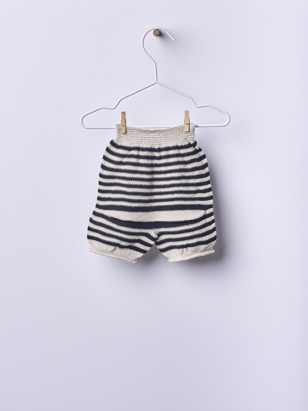 Knitted cotton shorts Knitted cotton shorts