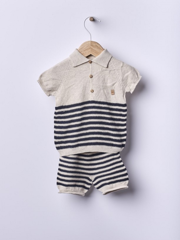 Knitted cotton shorts Knitted cotton shorts