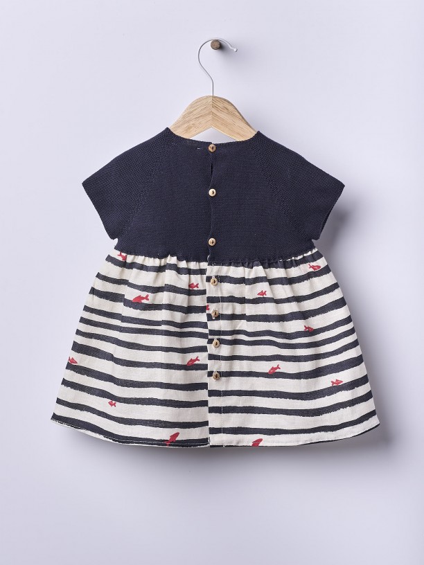 Dress with linen Dress with linen