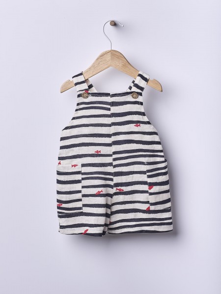 Linen dungarees