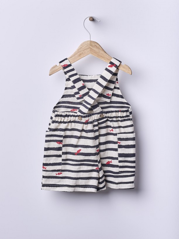 Linen dungarees Linen dungarees