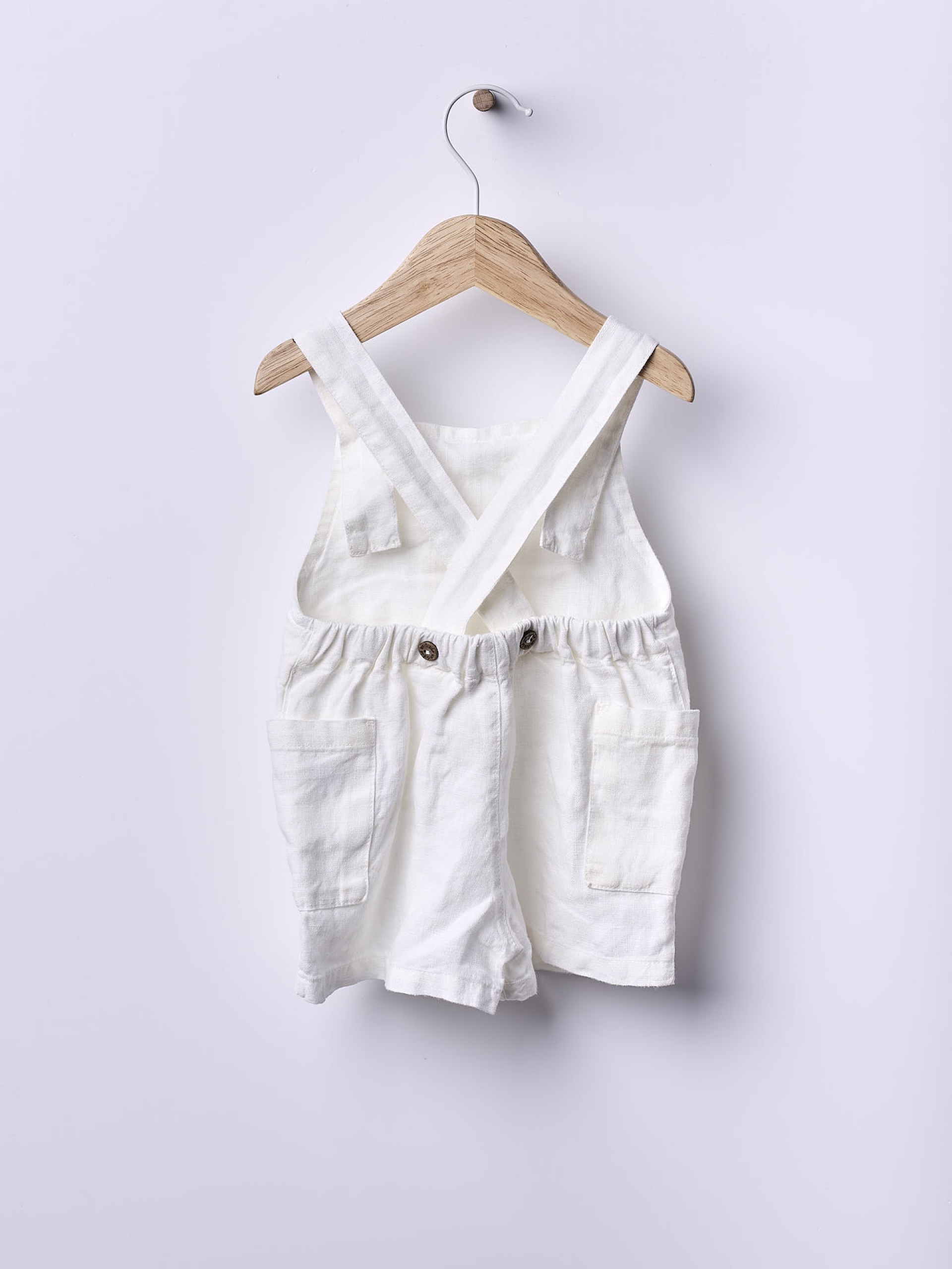 Linen dungarees
