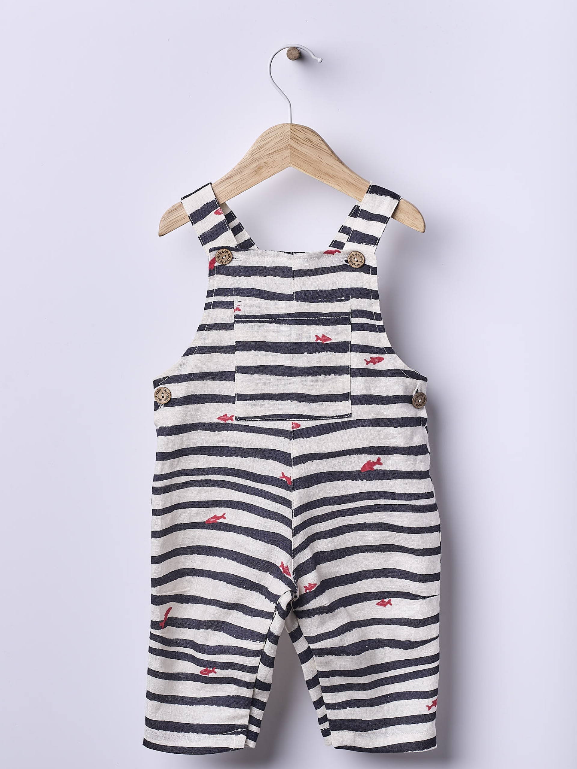 Linen dungarees