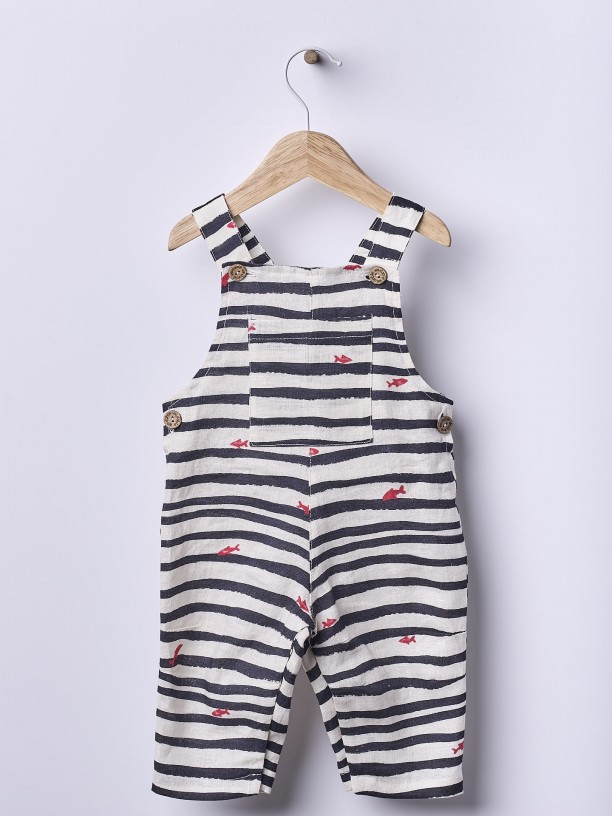 Linen dungarees Linen dungarees