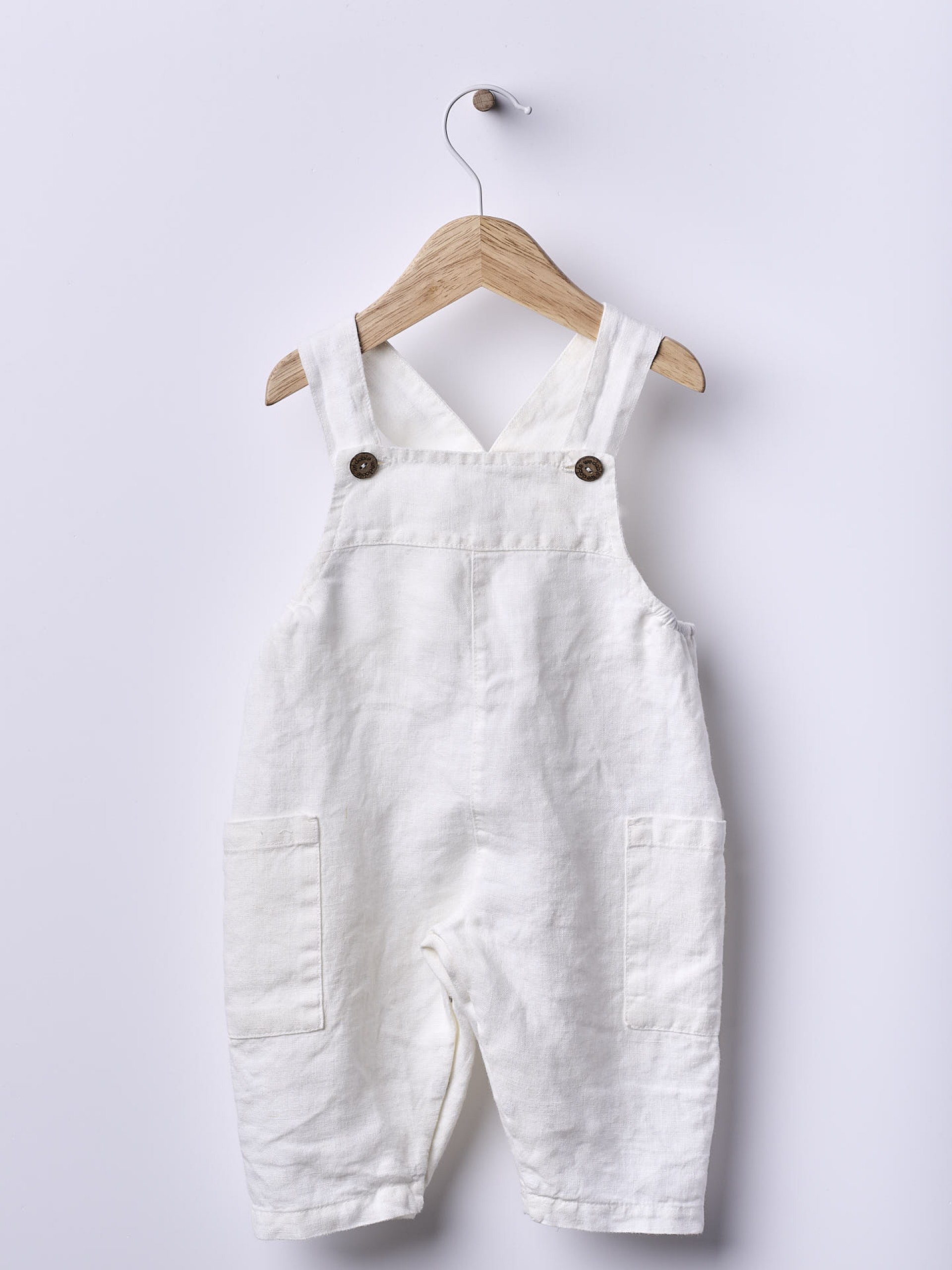 Linen dungarees