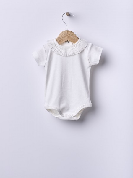 Lace collar bodysuit