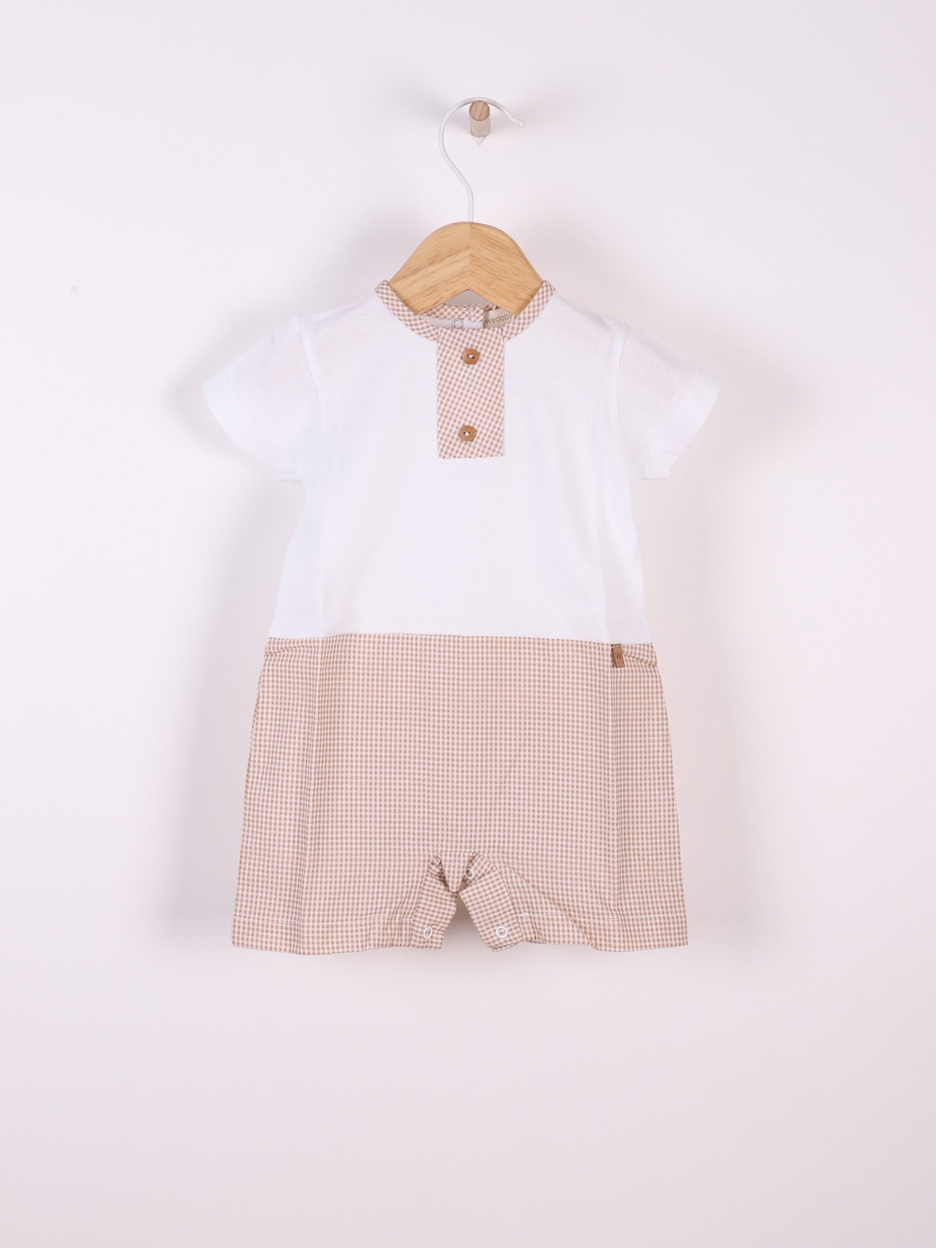 Cotton short jumpsuit