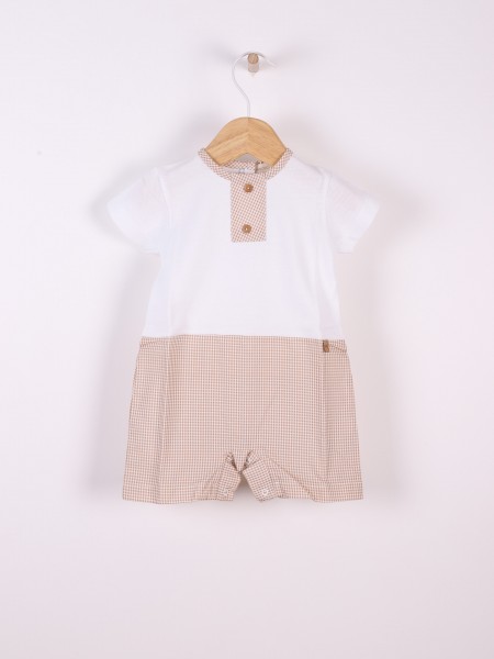 Cotton short jumpsuit