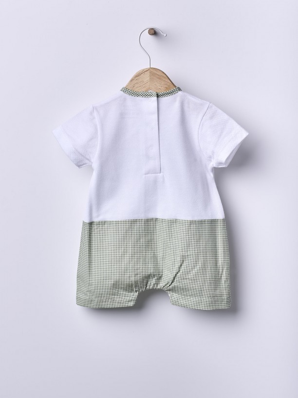 Cotton short jumpsuit
