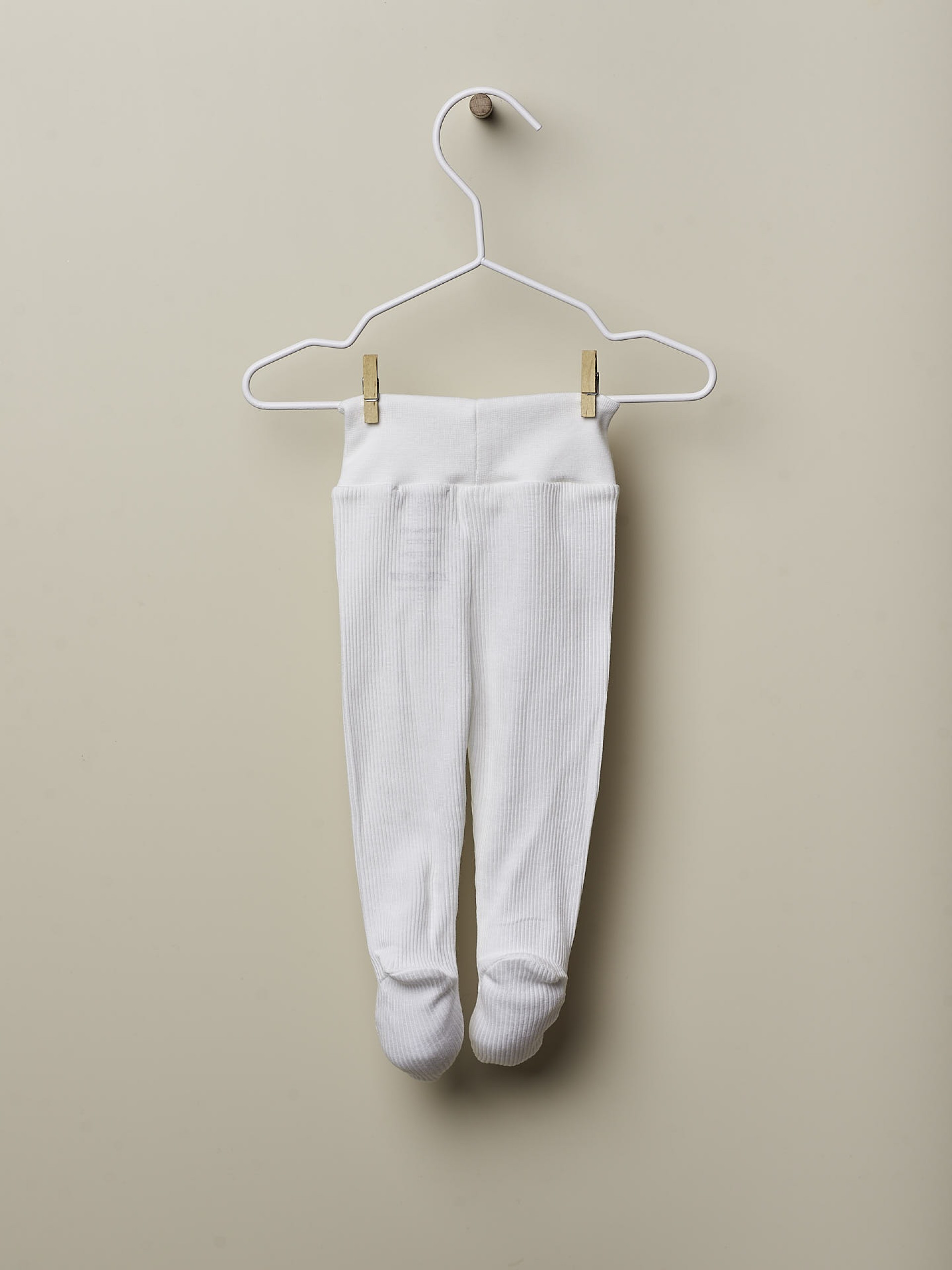 Cotton trousers with feet