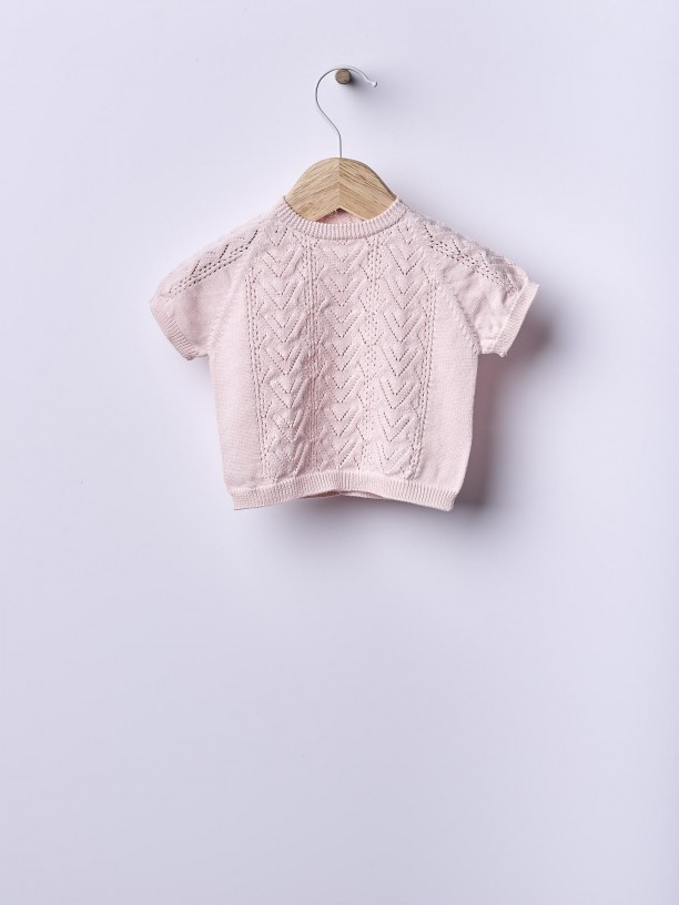Short-sleeved sweater Short-sleeved sweater