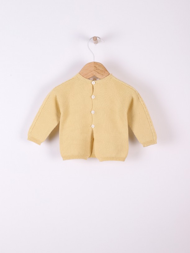 Round-neck cardigan