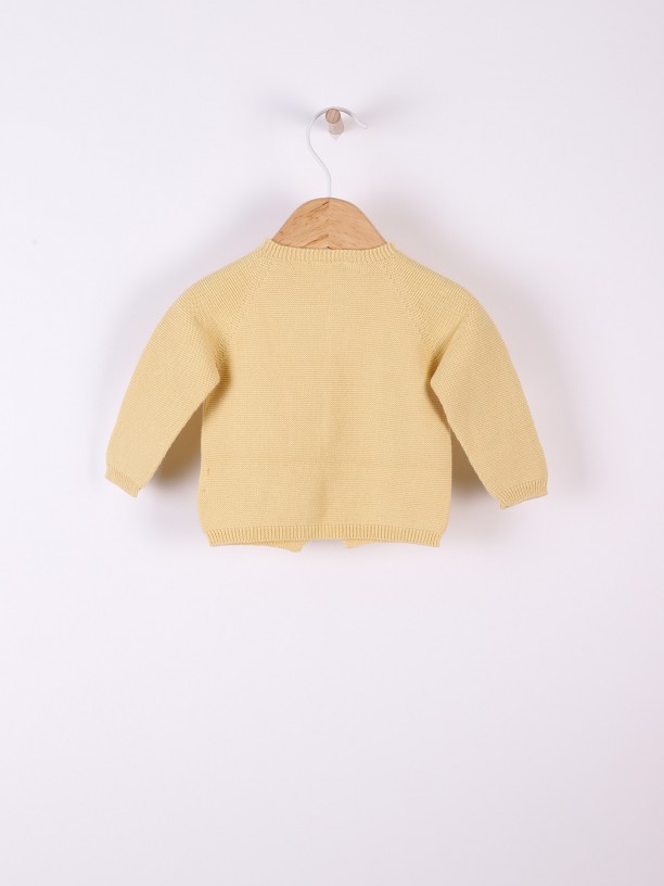 Round-neck cardigan