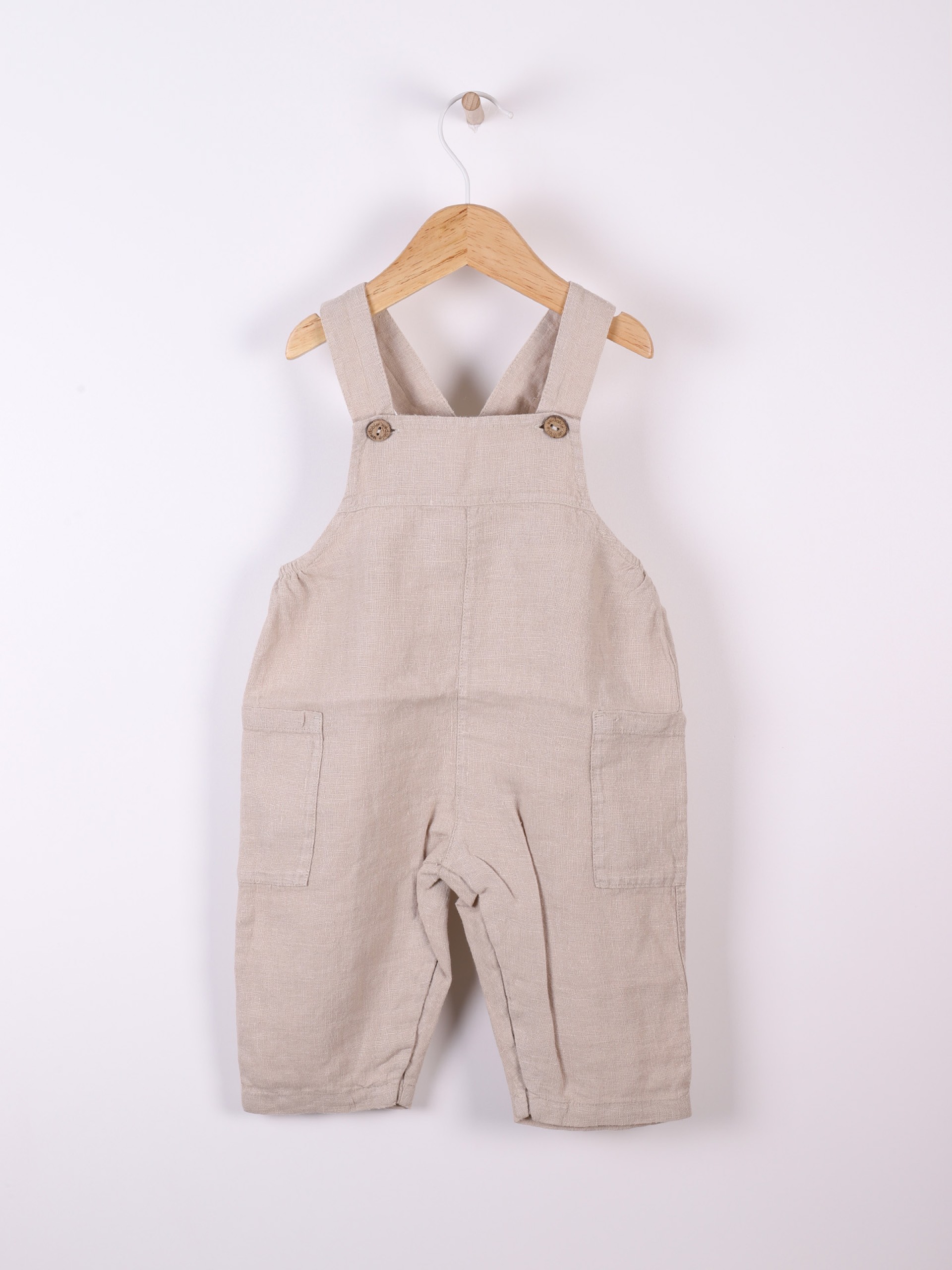 Linen dungarees