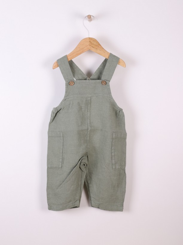 Linen dungarees Linen dungarees